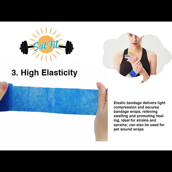 Self adherent Tape.Bandage tape.Weightlifting tape - Picture 5 of 6